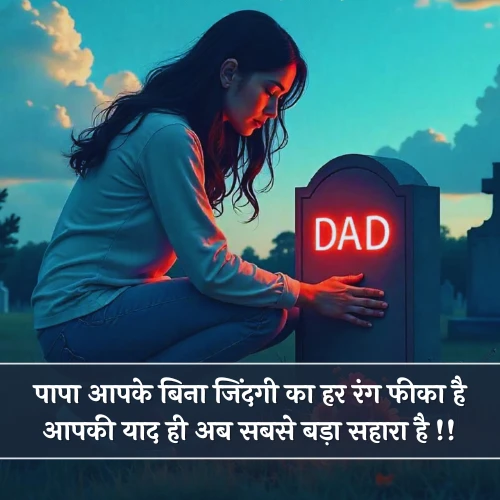 Miss U Papa Shayari