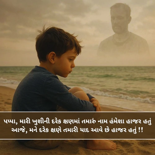 Miss You Papa Shayari Gujarati