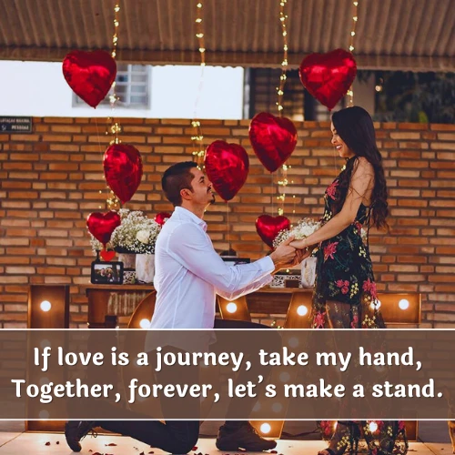 Propose Shayari in English