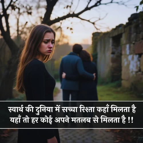 Rishte Dhoka Rishte Matlabi Shayari