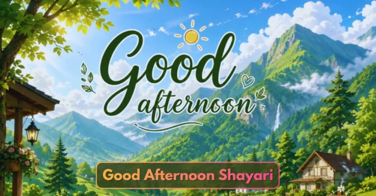Good Afternoon Shayari